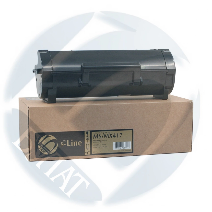 Тонер-картридж Lexmark MS/MX417 /317 51B5H00 /51B5000 (8.5k) (чип 2.5k) БУЛАТ s-Line фото 1