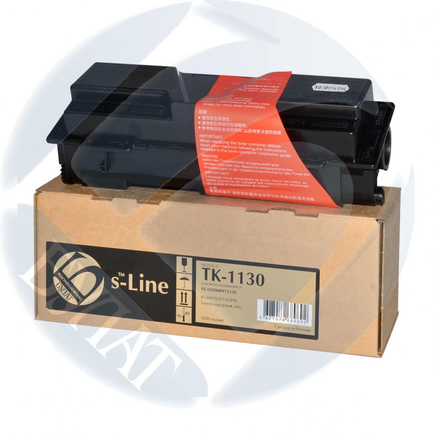 Тонер-картридж Kyocera FS-1030MFP TK-1130 (3k) БУЛАТ s-Line (арт: AAMTFS1030070) фото 1
