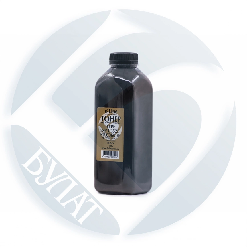 Тонер Ricoh SP C352 /C360 банка 170г SP C352E/SP C360HE Black хим БУЛАТ s-Line фото 1