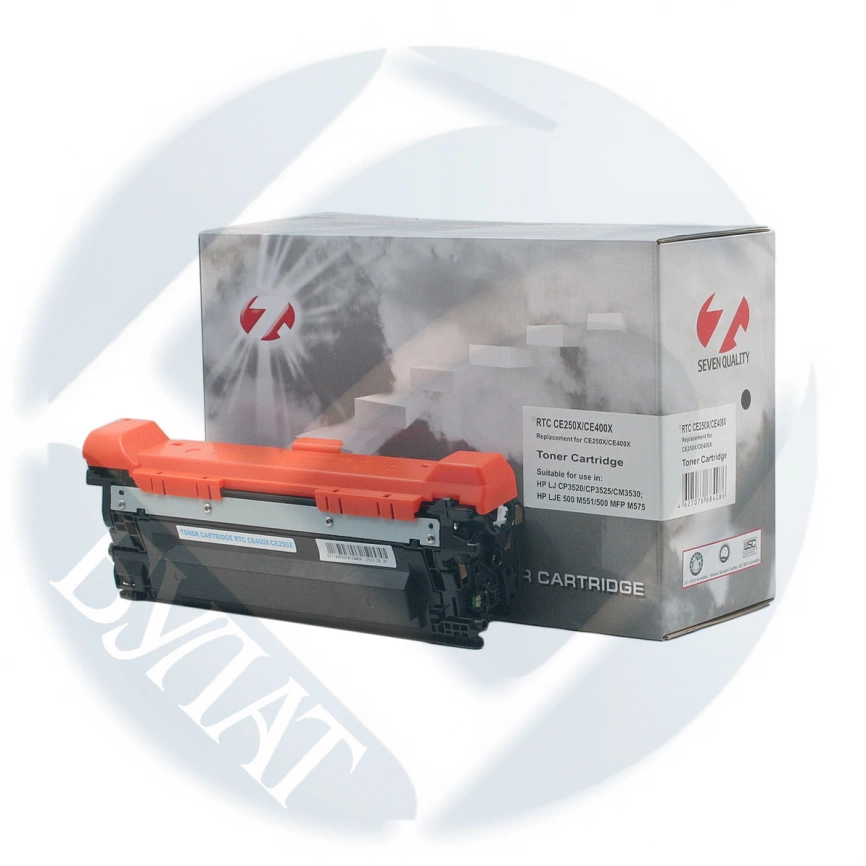 Тонер-картридж HP Color LJ CP3525 /M551 CE250X/CE400X (504X/507X) Black Universal (11k) 7Q фото 1