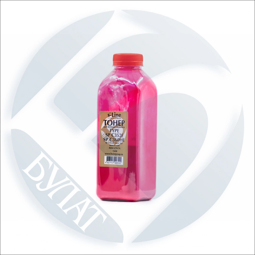 Тонер Ricoh SP C352 /C360 банка 160г SP C352E/SP C360HE Magenta хим БУЛАТ s-Line фото 1