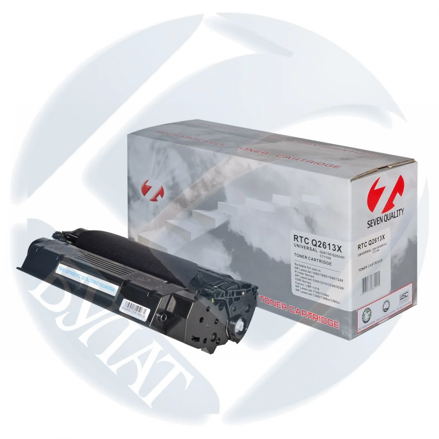 Тонер-картридж HP LJ 1300 /1150 /1200 Q2613X/Q2624X/C7115X Universal (4k) 7Q фото 1
