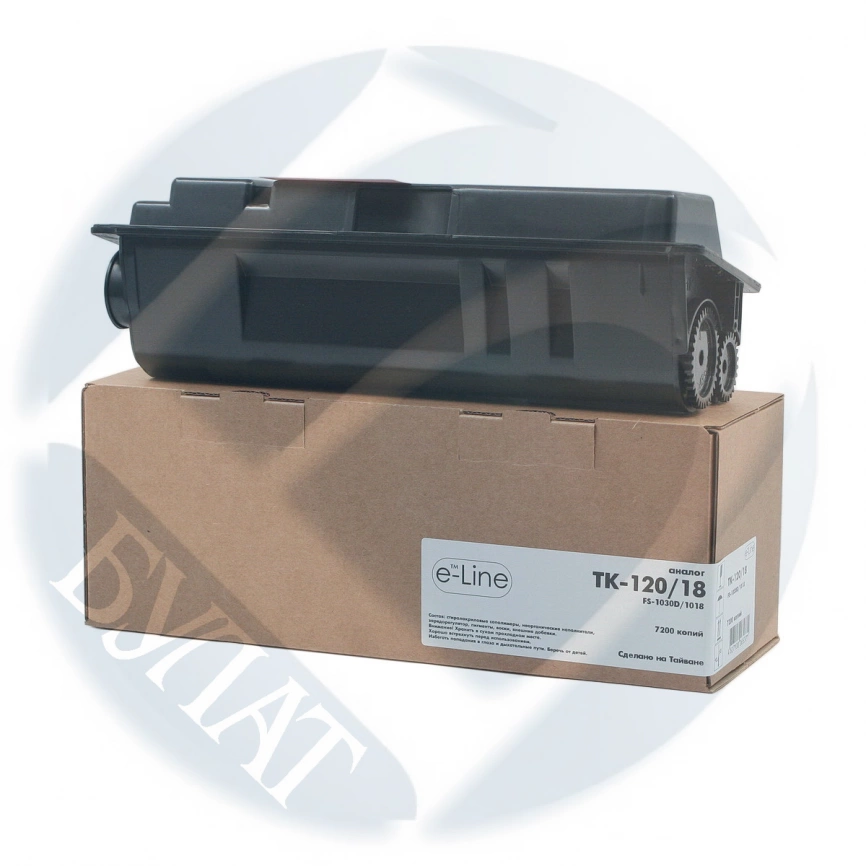 Тонер-картридж Kyocera FS-1030 /1018 TK-120 /18 /100 (7.2k) e-Line фото 1
