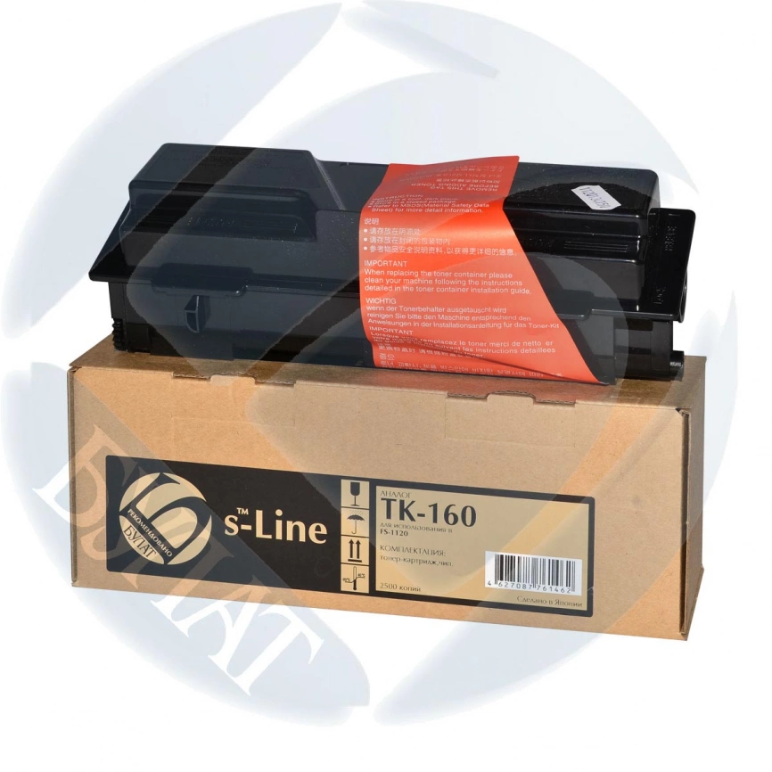 Тонер-картридж Kyocera FS-1120D TK-160 (2.5k) БУЛАТ s-Line фото 1