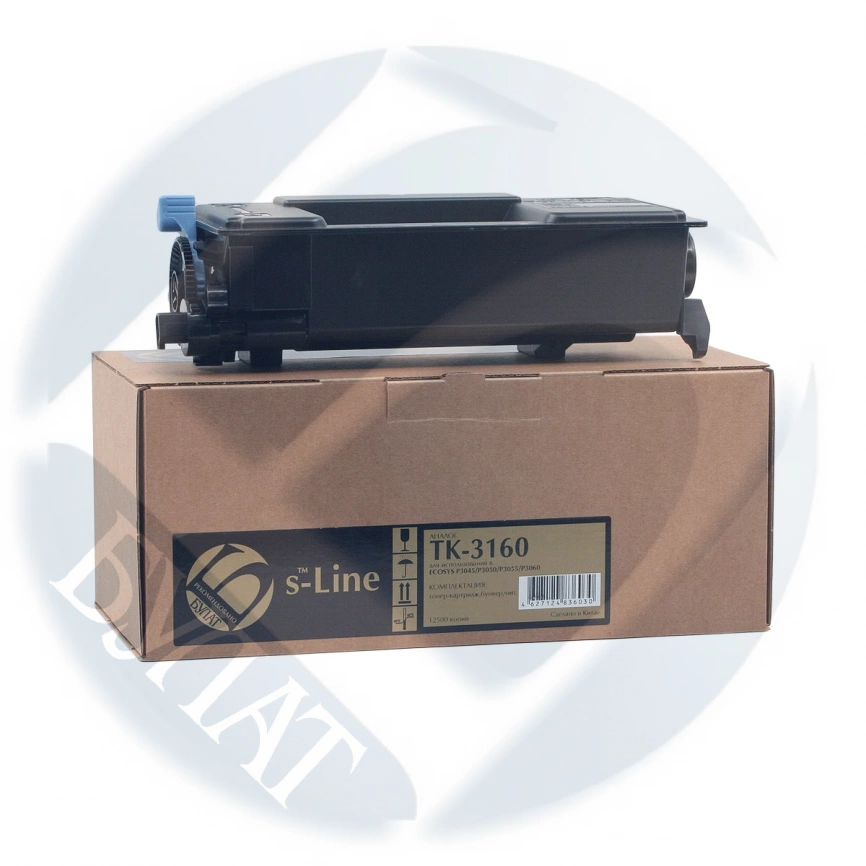 Тонер-картридж Kyocera ECOSYS P3045 TK-3160 (12.5k) БУЛАТ s-Line фото 1