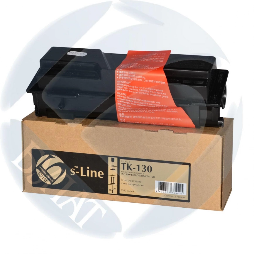 Тонер-картридж Kyocera FS-1300 TK-130 (7.2k) БУЛАТ s-Line фото 1