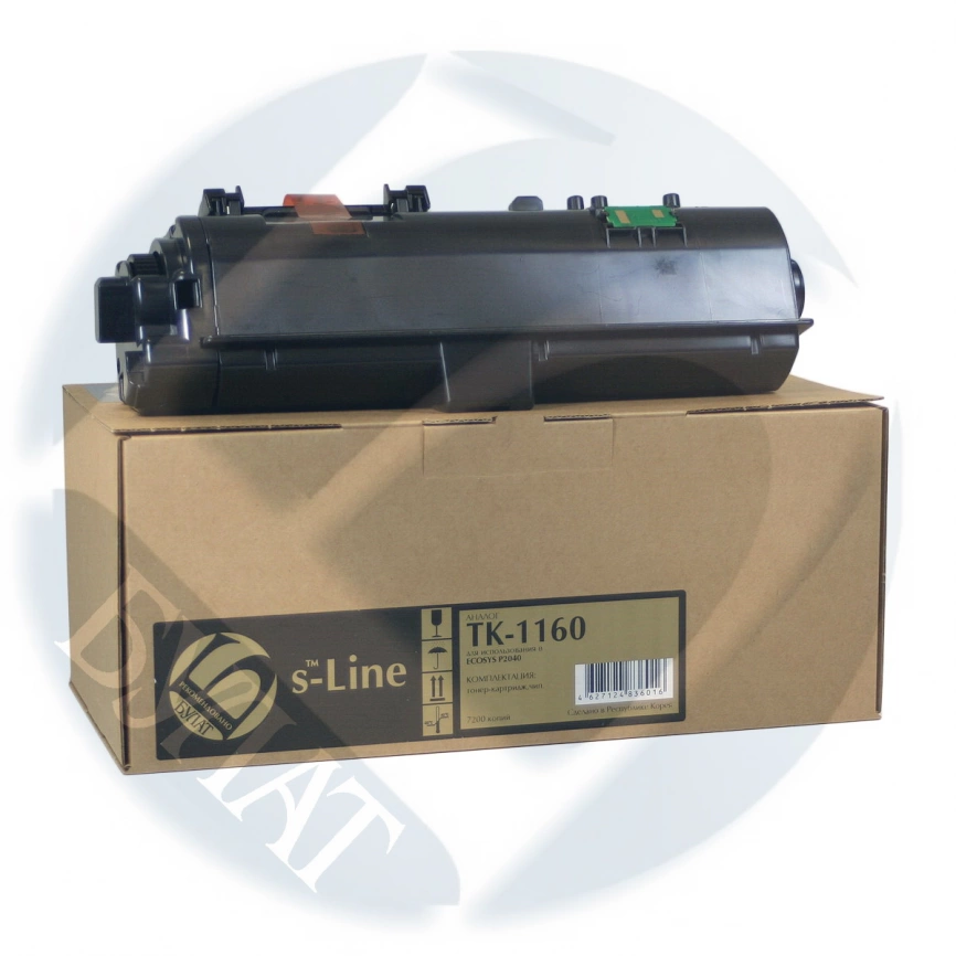 Тонер-картридж Kyocera ECOSYS P2040 TK-1160 (7.2k) БУЛАТ s-Line фото 1