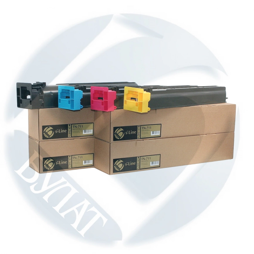 Тонер-картридж Konica Minolta bizhub C654 /C654e/C754 TN711 (31.5k) Y БУЛАТ s-Line фото 1