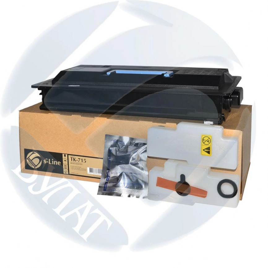Тонер-картридж Kyocera KM-3050 TK-715 (34k) БУЛАТ s-Line фото 1