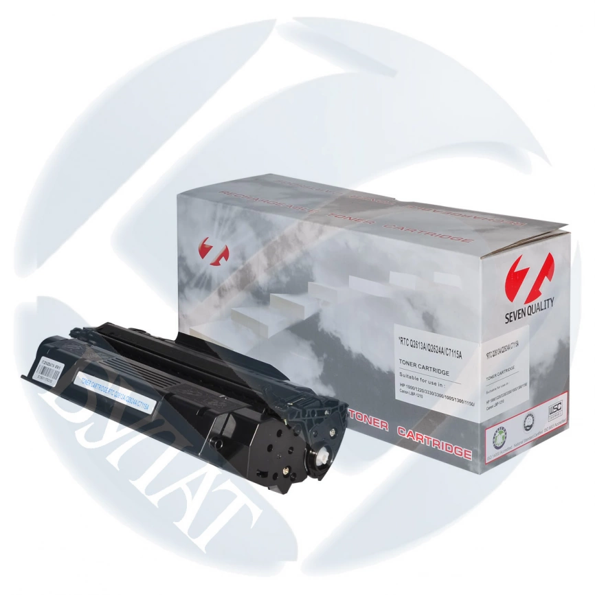 Тонер-картридж HP LJ 1300 /1150 /1200 Q2613A/Q2624A/C7115A/Canon EP-25 Universal (2.5k) 7Q фото 1
