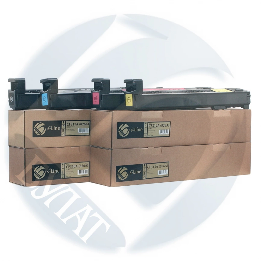 Тонер-картридж HP Color LJ M855 CF310A(826A) Black (29k). БУЛАТ s-Line (восстановленный) фото 1